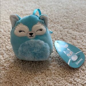 Blue Plush Fox Toy by Squishmallows